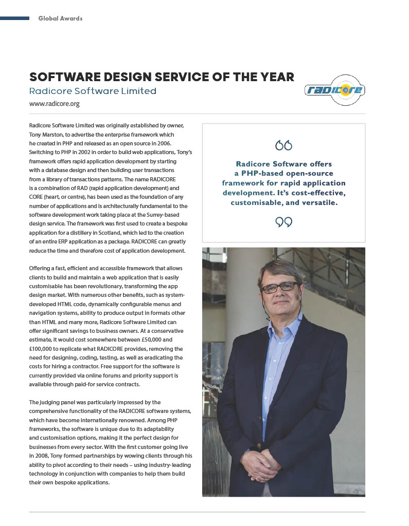 Award - Radicore Software Limited (152K)